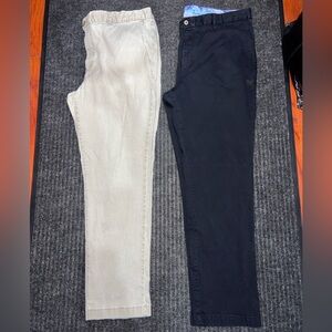 Tommy Bahama Mens Pants Bundle of 2 !Size 42x32 Black Tan Casual Chino AS IS